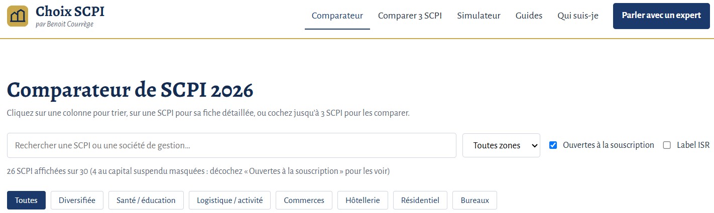 Comment comparer les SCPI : les 6 critères à regarder